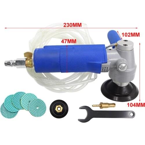 3 Inch Water Injection Pneumatic Water Mill Professional Pneumatic Water Sander Air Wet Polishing Machine 4300RPM