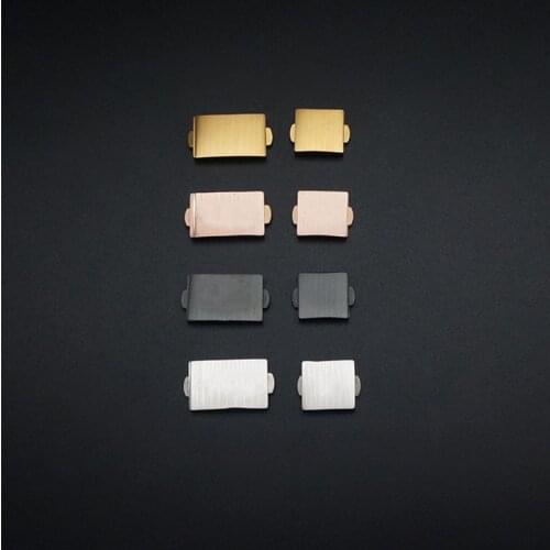 Wholesale 10PCS / lot Tungsten steel strap parts 6020 6027 Tungsten steel buckle surface 11mm 12mm 18mm watch bands watch parts
