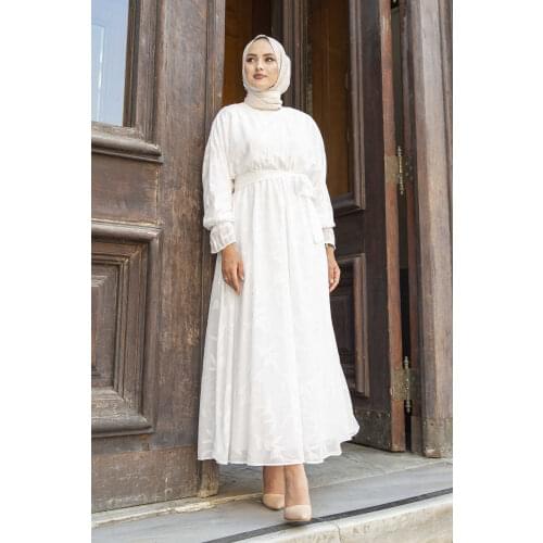 Leaf Printed Chiffon Dress Turkey Muslim Women Hijab Dress Islam Caftan Marocain Dresses Vestidos Eid Mubarak Robe Femme Abayas