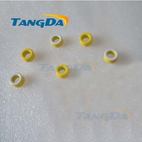 Tangda Iron powder cores T50-26B OD*ID*HT 12.7*7.7*6.4 mm 43.5nH/N2 75ue Iron dust Ferrite Toroid Core toroidal yellow white