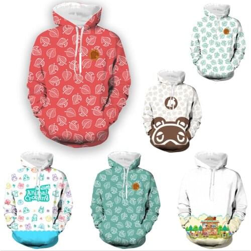 Game Animal Crossing Happy Home Designer 3D Hoodie Cosplay New Leaf Horizons Tom Nook Sweatshirt Hoodies Pullover Tops