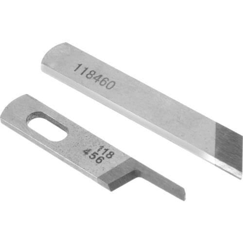 10set 118-45609 Upper Knife 118-46003 Lower Knife Tungsten Steel OVERLOCK KNIVES USED FOR Juki INDUSTRIAL SEWING MACHINE