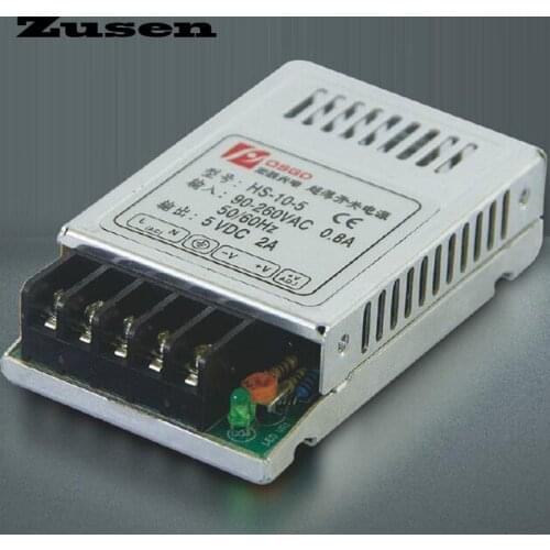 Zusen High Quality HS-10W 5V 12V 15V 24V small-scale Slim Switching Power supply ce and rosh