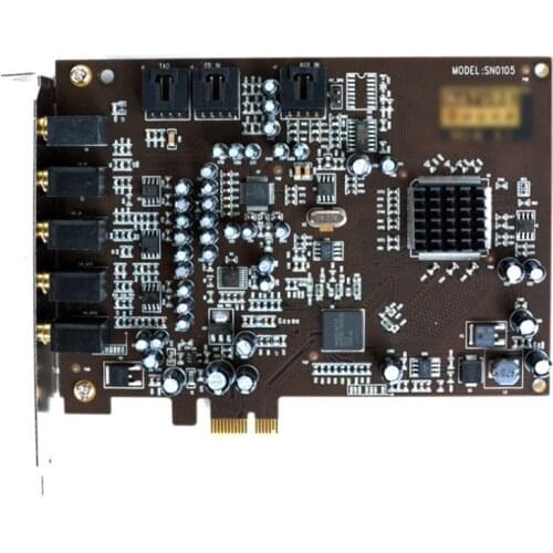 5.1 Sound Card PCI Express PCI-E Built-In Double Output Interface for PC Window XP/7/8