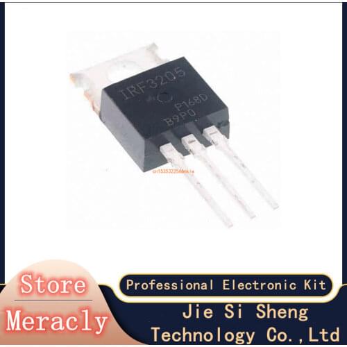 10PCS/LOT IRF3205 IRF3205PBF MOSFET MOSFT 55V 98A 8mOhm 97.3nC TO-220 new original