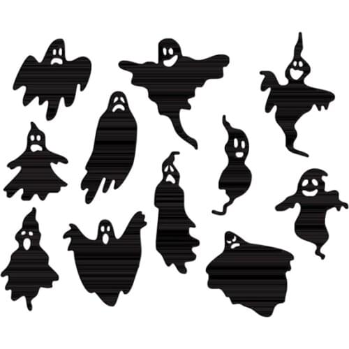 11pcs Happy HalloweenGhost Metal Cutting Die Stencils For DIY Scrapbooking Photo Album Season Embossing DIY Paper Cards 2021 New