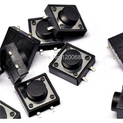 12 * 12 * 6MM touch switch patch 4 feet imported shrapnel button switch