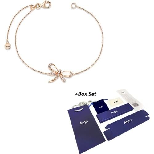 2020 fashion SWA new DRAGONFLY bracelet rose gold elegant shell dragonfly pattern decoration crystal female jewelry gift