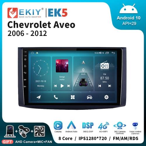 EKIY Android All-in-One Car Radio For Chevrolet AVEO T250 2006-2012 GPS Navigation BT Stereo Audio Video Carplay Player Receiver