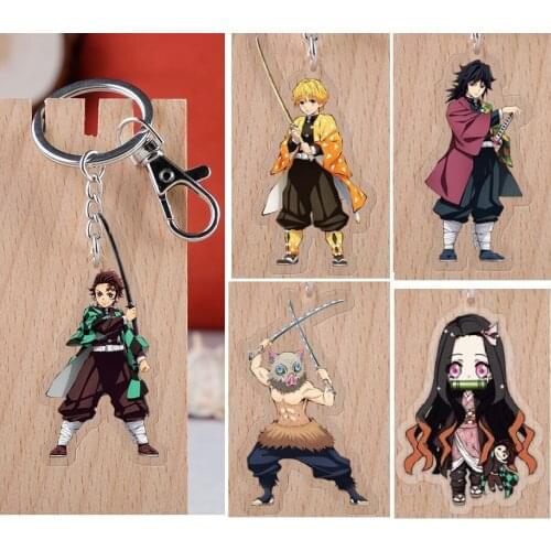 Demon Slayer: Kimetsu no Yaiba Japanese Anime keychain Acrylic strap/charms/Key ring D459-3