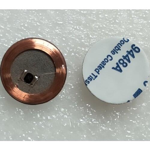 Diameter 25mm 125KHz T5577 writable anti metal stickers for AGV landmark label 100pcs/Lot