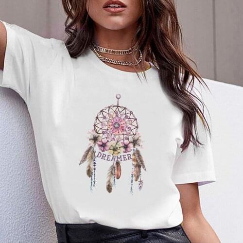 Women Tshirts Print Clothes Tshirt Summer Casual Female Dream Web Fashion Painting T-shirt Woman Tee Ladies Short Sleeve T Top