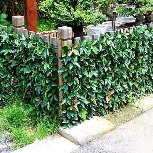 45x45cm Artificial Leaf Plant Fence Screening Roll Rain-proof Grass Wall Background Landscaping Protected Privacy Garden Fence
