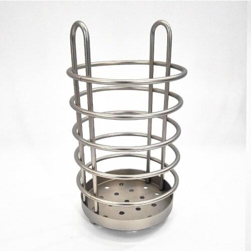 Kitchen utensils chopstick cage drain rack put knives and chopsticks in one tube commercial tableware cage storage box