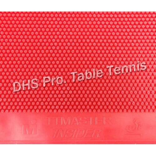 TTMASTER INSIDER RED Long Pips-Out Table Tennis Rubber Without Sponge Topsheet OX NO ITTF