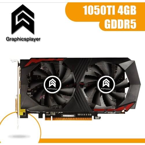 Original chip video card 1050TI 4GB 128Bit GDDR5 graphics card Placa de Video carte for NVIDIA GTX PC computer games