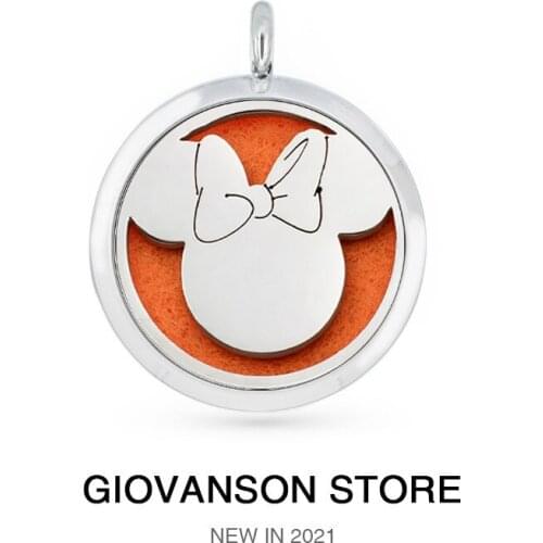 Gift For Women Necklace Jewelry Making Stainless Steel Locket Charms Pendants Magnetic Aromatherapy Essential Oil Perfume 30mm