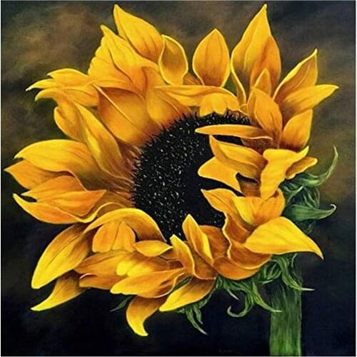 Complete round diamond painting 5D craft picture mosaic cross stitch sunflower flower diamond embroidery home decoration gift