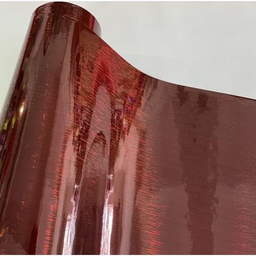 Premium Glossy Dark Red Carbon Brushed Vinyl Wrap DIY Motorbike Scooter Car Wrapping Sticker with Air Release