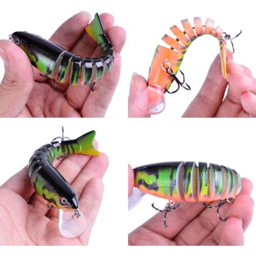 1pc 11cm 17g Swimbait Wobblers Pike Fishing Lures Artificial Multi Jointed Sections Hard Bait Trolling Carp Fishing Lure Tools