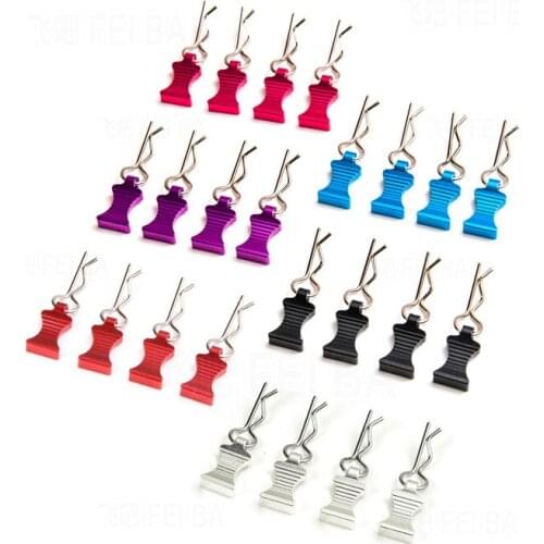 RC car body shell R clips with easy pull tags 1/8 1/10 RC body pins 4pcs
