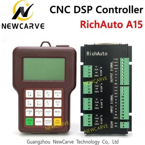 Richauto A15 Multi-spindle 3 Axis CNC DSP Controller A15s A15e Offline USB Motion Control System Manual For Cnc Router NEWCARVE