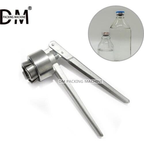 28mm Manual vocational Vial Crimper Stainless Steel Flip Off Caps Hand Sealing Machine