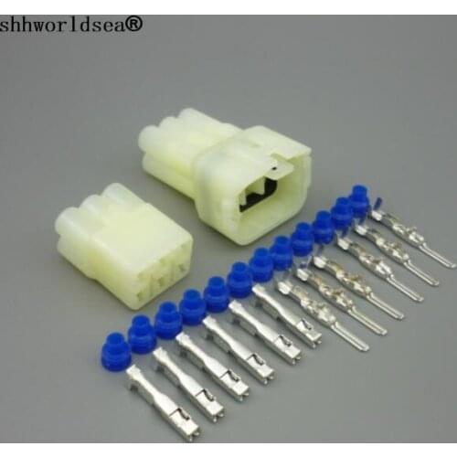 Shhworldsea 15Sets 6 Pin/way male&female Auto sensor plug,Car waterproof electrical connector automotive Socket for CAR etc