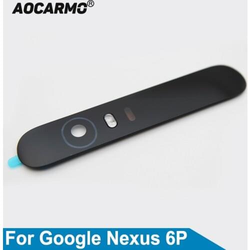 Aocarmo For Huawei For Google Nexus 6P Rear Back Camera Lens Glass With Adhesive Sticker Replacement Parts