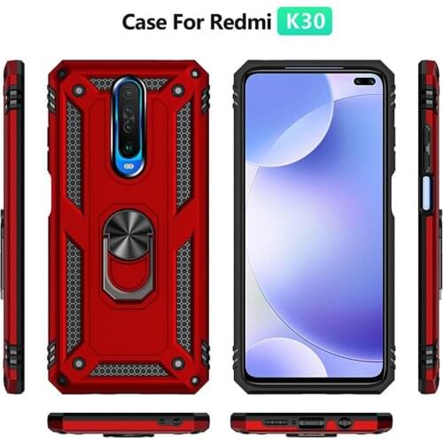 Sunjolly Case for Xiaomi Redmi K30 Poco X2 Wallet Stand Flip PU Leather Phone Case Cover coque capa Case Cover