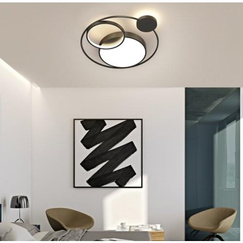 New Type Led Ceiling Lamp Modern Simplicity Round combination Design Home Bedroom Living Room Study Indoor Decorative Light
