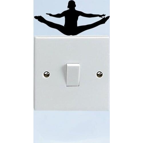 Cheerleader Vinyl Decoration Bedroom Wall Sticker Switch Decal 6SS0363