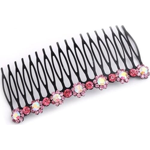 Xiwstar 18 Teeth Hair Clips Hairpins Rhinestone Hair Insert Combs Wedding Bridal Side Comb Hair Accessories Decorations