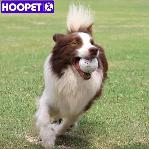 HOOPET Pet Ball Toy Dog Chew Toy Teeth Cleaning Ball fpr Dog Rugby Interactive Cat Toy Bone Bite Resistant Ball for Large Dog
