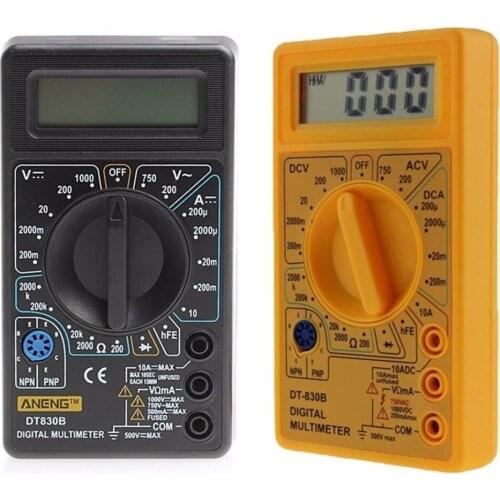 LCD Digital Multimeter DT-830B Electric Voltmeter Ammeter Ohm Tester AC/DC 750/1000V Amp Volt Ohm Tester Meter