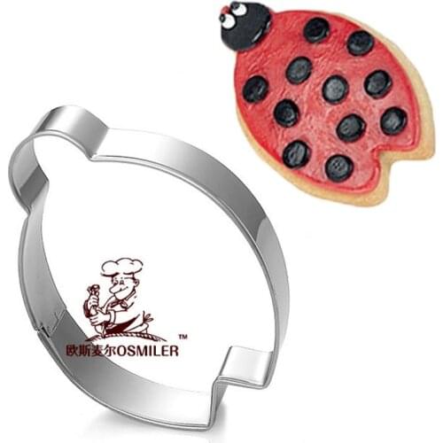 1pcs Cookware galletas Baking Cooking Tools Ladybird Cookie Cutter Biscuit Mould Fondant Cake Decor Pastry Shop Cupcake Toppers