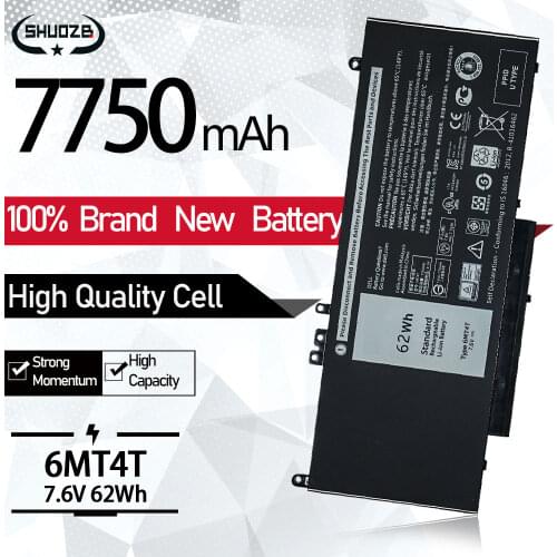 New 6MT4T Laptop Battery For Dell Latitude E5470 E5570 Notebook 15.6" M3510 Series TXF9M 79VRK 07V69Y 7V69Y Precision 7.6V 62WH