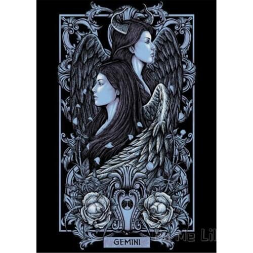 Astrology 12 Zodiac Black Dream Tapestry Art Interior Decoration