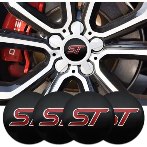 Car Accessories Tire Wheel Center Hub Cap Rim Covers Stickers Decal For Ford Focus 2 3 4 mk2 mk3 ranger fiesta fusion kuga ST