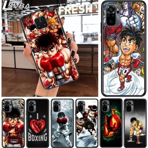 Hajime no ippo Anime for Xiaomi Redmi Note 10 10S 9 9T 9S 9Pro Max 8T 8Pro 8 7 6 5 Pro 5A 4X 4 Soft Black Phone Case