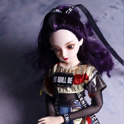 DBS 1/4 BJD 45cm doll name is zisang head can be opened joint Body with Makeup Gorgeous Costume and Shoes