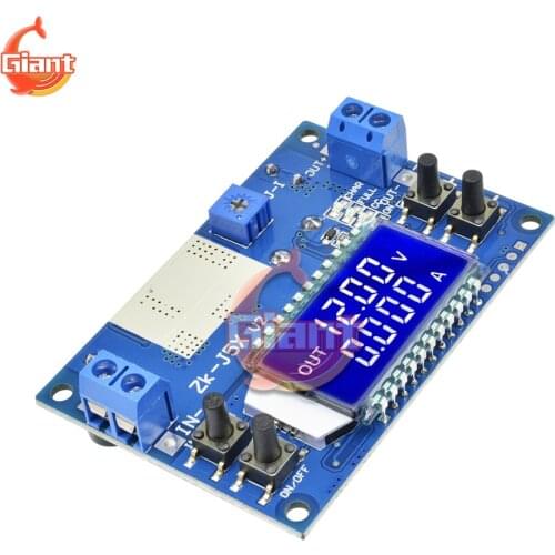 DC-DC 5A Current Constant Voltage Power Supply Voltage Regulator Board Step-down Adjustable Buck Converter Module Acrylic Shell