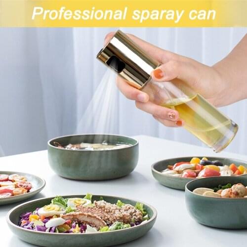Oil Spray Cooking Seasoning for Oil and Vinegar Creative Oil Dispenser Glass Storage Bottles Dispenser Sauce Storage Bottles