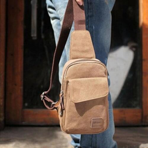 Pack Travel Sport Shoulder Sling Backpack Cross Body Outdoor Military Canvas Satchel Shoulder Bag Bag for Men Chest Bag