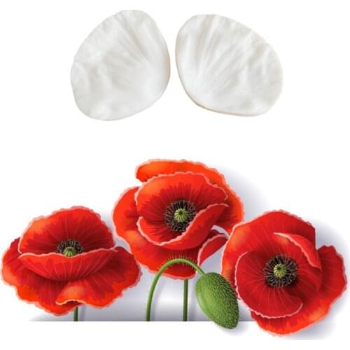 Small Hoppy Flower Veiners Silicone Mould Cake Decorating Molds Cake Gumpaste Molds Cake Chocolate Tools M2181