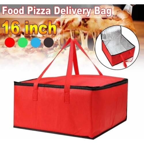 16" Insulated Bag Cooler Bag Insulation Folding Picnic Portable Ice Pack Food Thermal Bag Food Delivery Bag Pizza Bag
