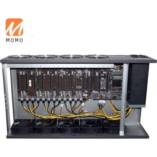 12 GPU Case Assembled Mining Rig Riserless