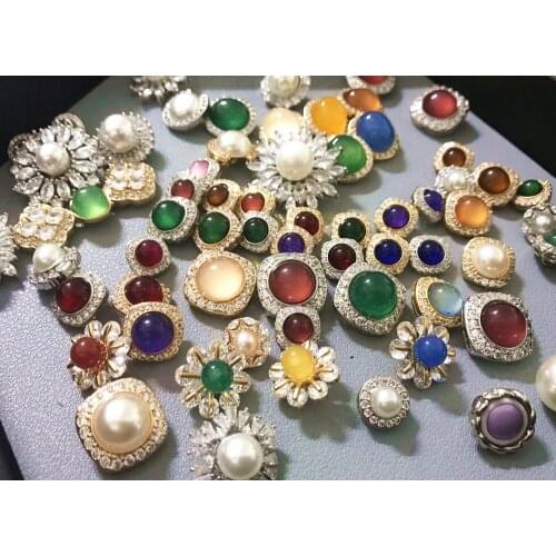 Crystal,rhinestone sewing metal button for luxurious cashmere coat,sweater cloth , skirt, dress 10 pcs a lot