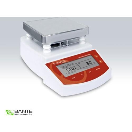 Genuine Brand BANTE hot plate magnetic stirrer High performance CE certificate selectable stirring time max heating 400 Celsius
