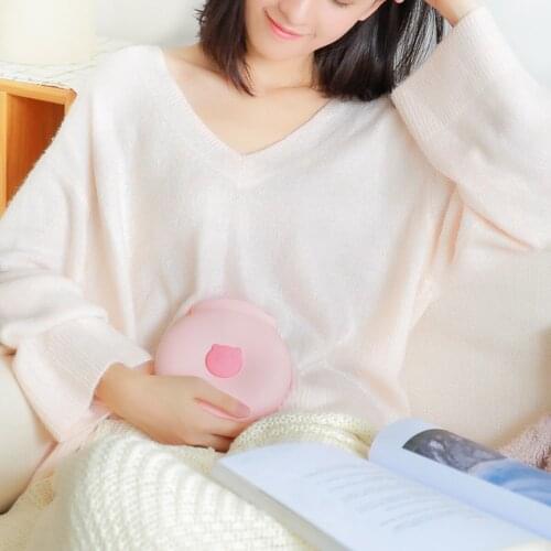 Microwave Heating Refrigerating Mini Hot-Water Bag Portable Cartoon Pattern Handheld Safe Silicone Hot-Water Bottle Supporting